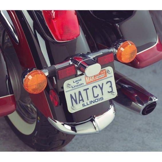 NC cast rear fender tip chrome