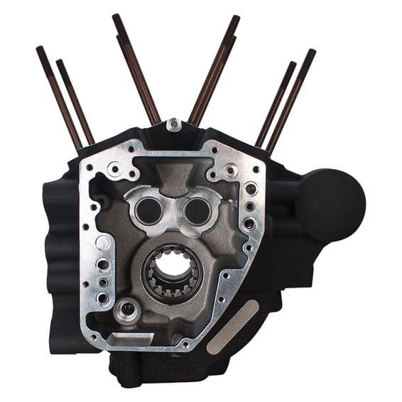 07-16 T2 crankcase assembly, STD bore. Black