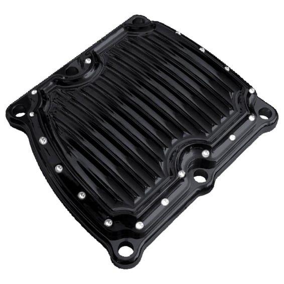 transmission top cover. Dimpled. Black