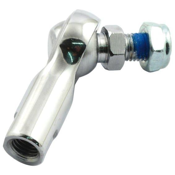 Shifter rod end, 5/16-24. Chrome