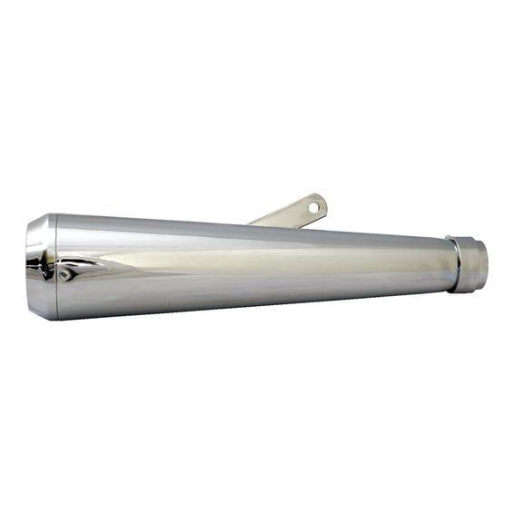 Megaphone universal muffler 16.5" long chrome with TE tip