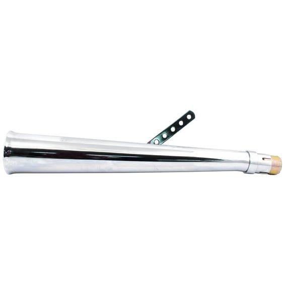Sei megaphone upswept left universal muffler 24" long chrome