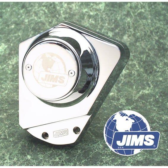 JIMS, 'A Cut Above' billet cam cover 93-99 B.T. Chrome