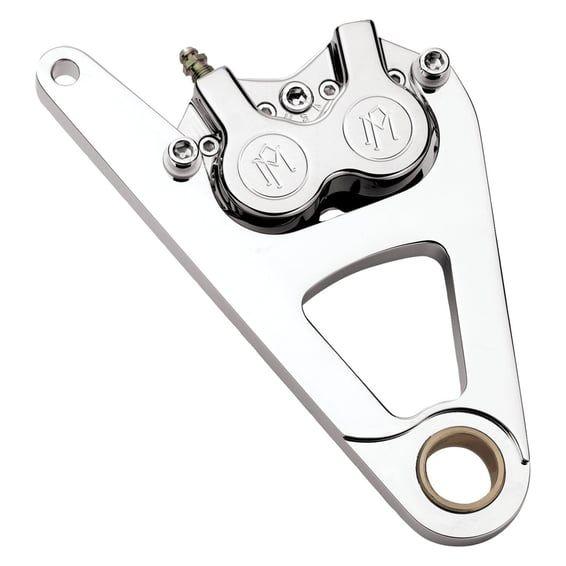 PM, Right front 4-p caliper bracket, 11.5". Chrome