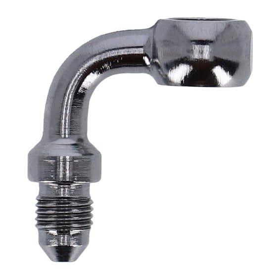 Banjo fitting chrome 3/8", 90 degrees, 10mm