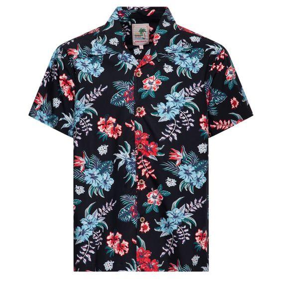Hibiscus Hawaii shirt black