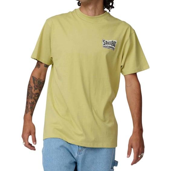 Collage hand t-shirt faded khaki