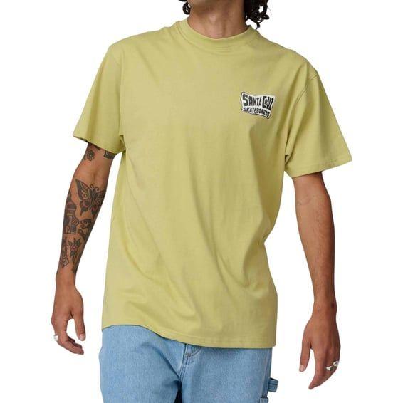 Collage hand t-shirt faded khaki