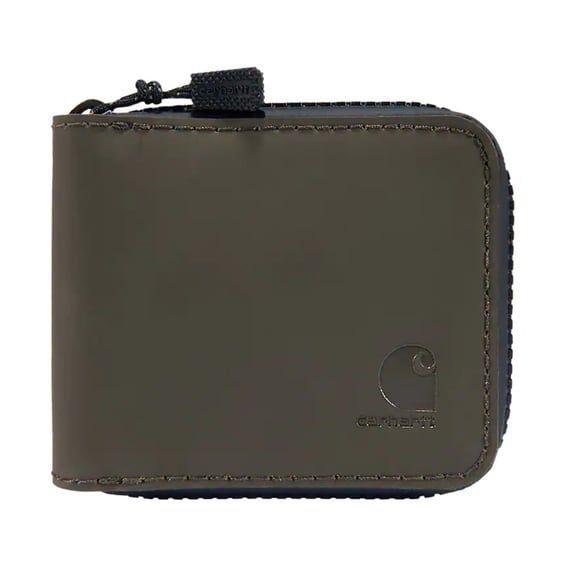 Water repellent zipper wallet