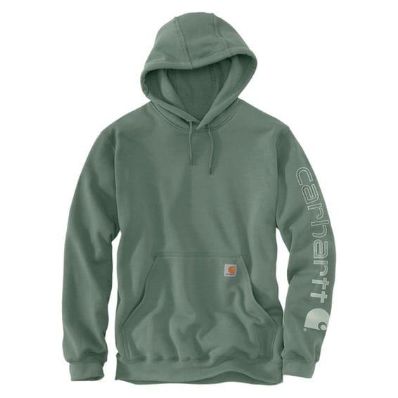 Sleeve Logo hoodie green slate