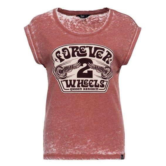 Queen Kerosin Forever 2 wheels t-shirt orange