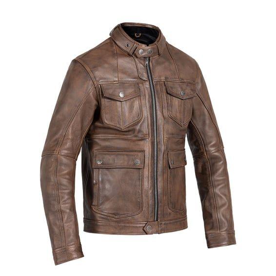 Drifter leather jacket brown