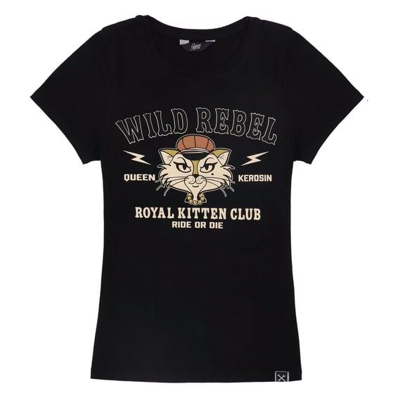 Queen Kerosin Royal Kitten Club t-shirt black