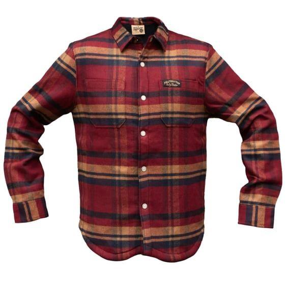 Redford lined shirt red