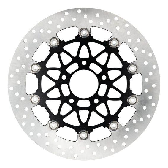 floating brake disc rear. Round. Black