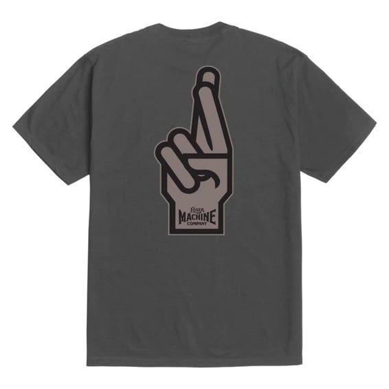 Loser Machine Good luck fingers t-shirt vintage black