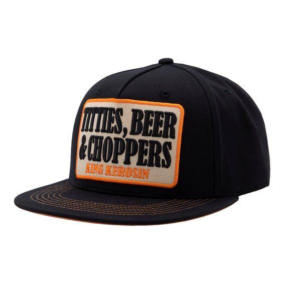 Titties, Beer & Choppers flat cap