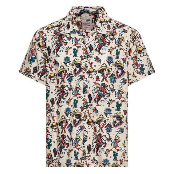 Cow Girl Hawaii shirt off white
