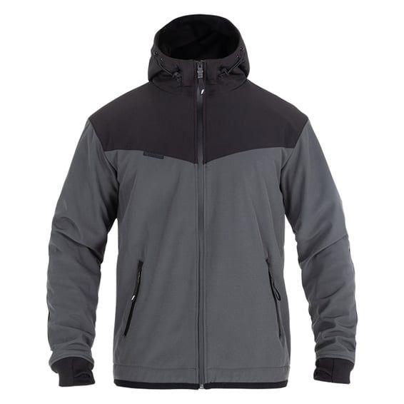 Hoodie V3 Softshell Rip-Stop grey/black