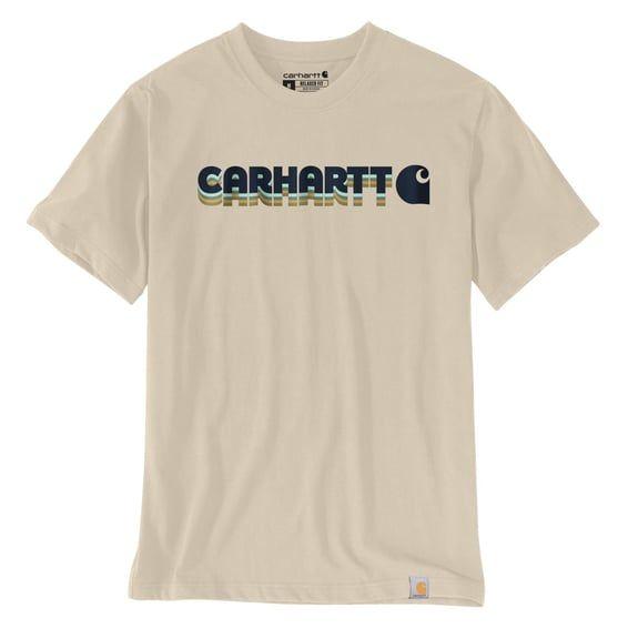 Irvine Layered logo t-shirt oat milk