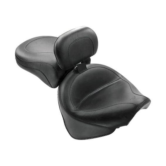2-p wide touring vintage seat plain black