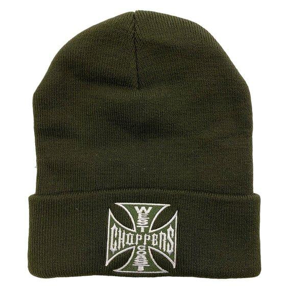 WCC OG roll-up beanie dark olive