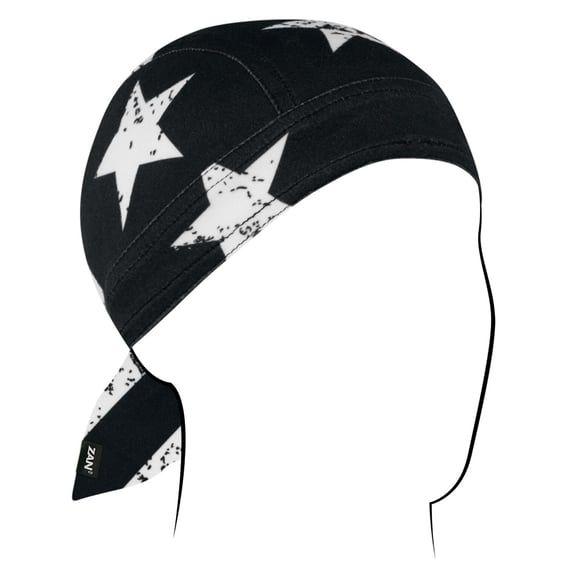 ZANheadgear Flydanna® Sportflex® UPF50+ Black & White Flag
