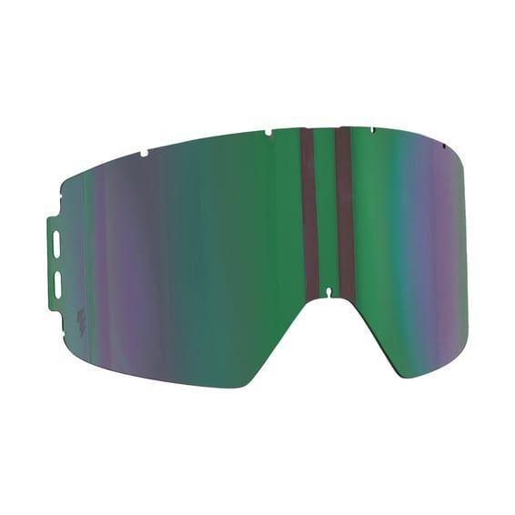 Goggle lens mirror green
