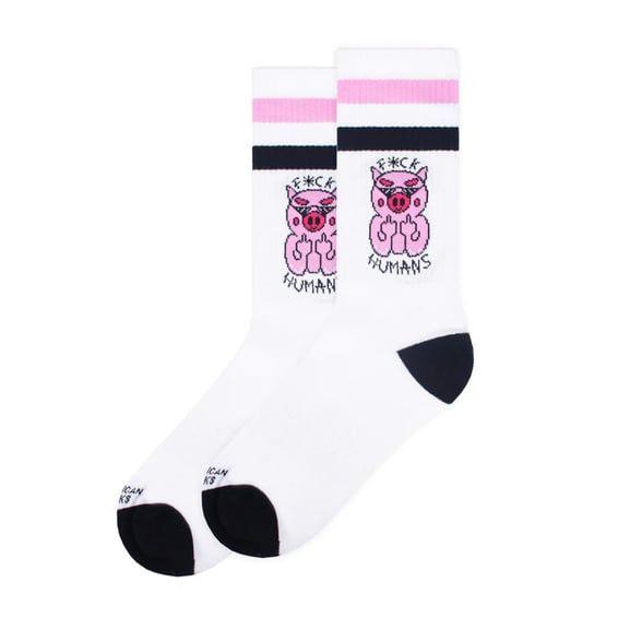 F*ck Humans Mid High socks