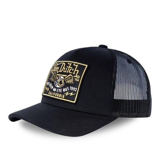 Heritage cap square patch eyes gold/black