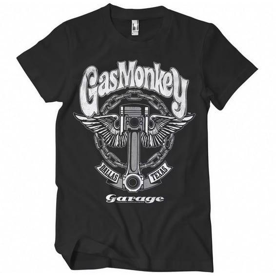 GMG Garage Big piston t-shirt black