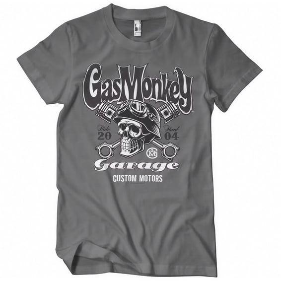 GMG Custom motors skull t-shirt dark gray