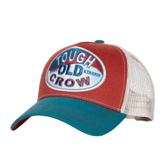Tough old crow cap red&blue