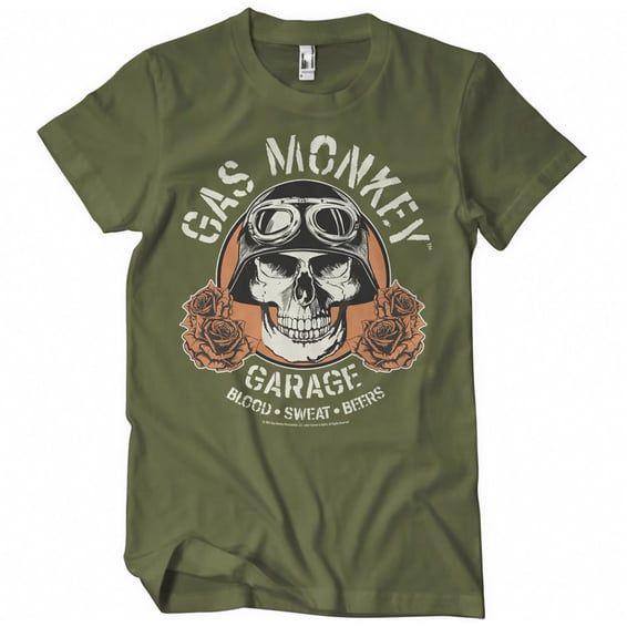 GMG Garage Skull t-shirt olive