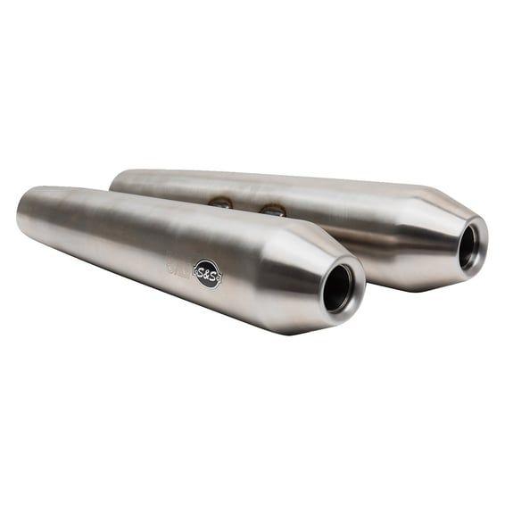 Race only slip-on mufflers. Stainless