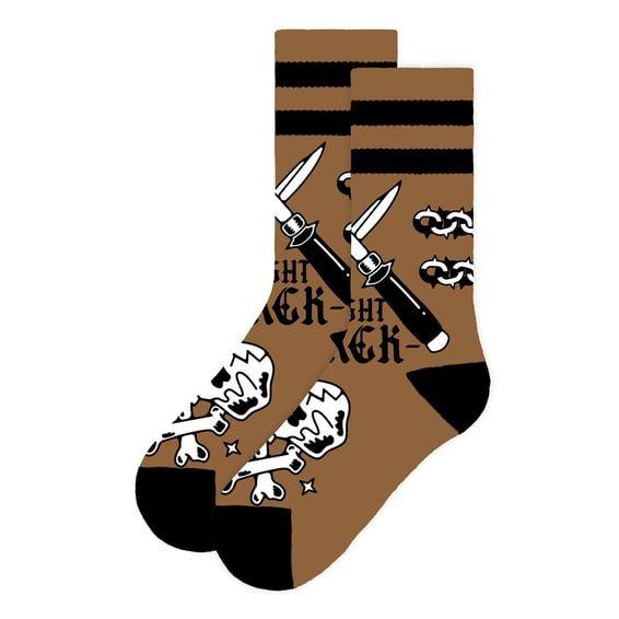 Fight Mid High socks back/brown