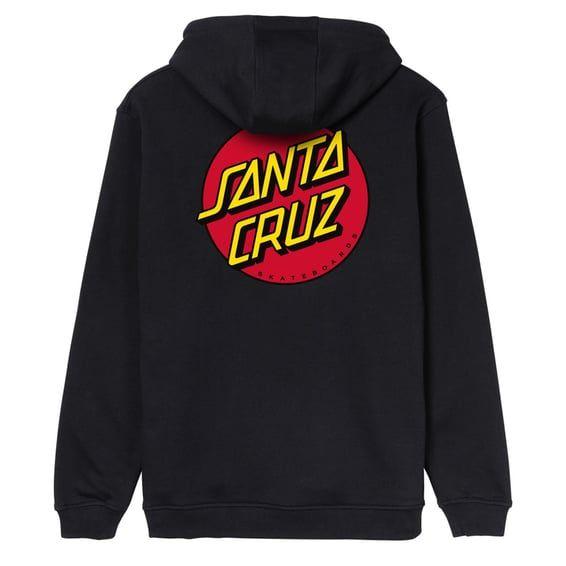 Dot Chest hoodie black