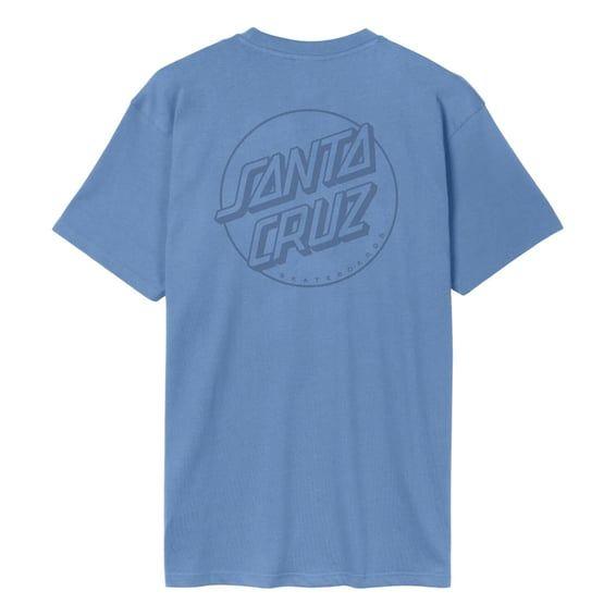 Tonal Opus Dot Stripe t-shirt azure blue