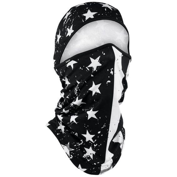 ZANheadgear Balaclava sportflex black & white flag