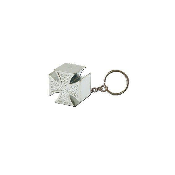 Triktopz Cross Pin key chain chrome