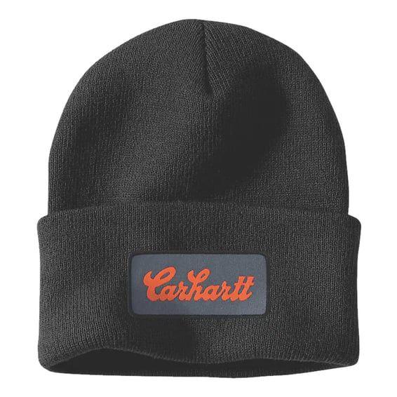 Script Patch beanie black
