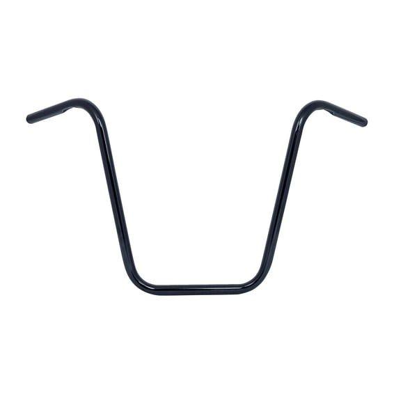 Apehanger handlebar, 18" rise, 1" black