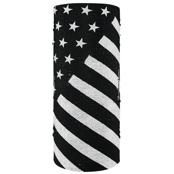 ZANheadgear Motley Tube polyester black & white flag