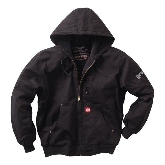 WCC Heavy duty canvas work jacket black