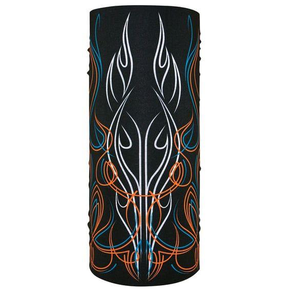 ZANheadgear Motley Tube polyester pinstripe flame