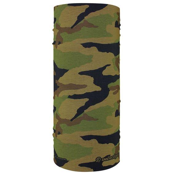 ZANheadgear Motley Tube polyester woodland camo