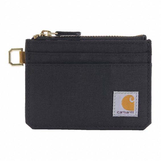 Zippered Card Keeper wallet black