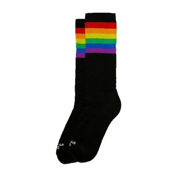 Rainbow Pride Mid High classic socks black