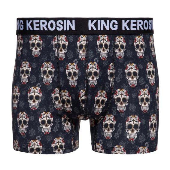 Sugar skull underwear black
