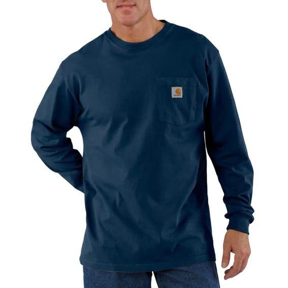 Pocket long sleeve navy